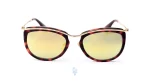 فریم عینک آفتابی PERSOL زنانه با شکل گوشه دار به رنگ قهوه ای و کد PER-3082-S