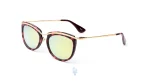 فریم عینک آفتابی PERSOL زنانه با شکل گوشه دار به رنگ قهوه ای و کد PER-3082-S