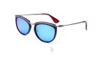 فریم عینک آفتابی PERSOL زنانه با شکل گوشه دار به رنگ آبی و کد PER-3082-S