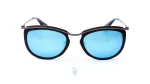 فریم عینک آفتابی PERSOL زنانه با شکل گوشه دار به رنگ آبی و کد PER-3082-S