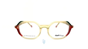 فریم عینک طبی Gioferrari زنانه با شکل چند ضلعی به رنگ کرم و کد G-2809