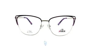 فریم عینک طبی Eagle زنانه با شکل گوشه دار به رنگ بنفش و کد EG-6602