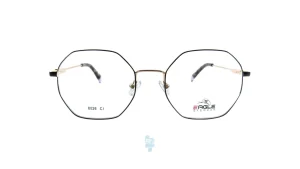 فریم عینک طبی Eagle زنانه با شکل چند ضلعی به رنگ مشکی و کد EG-8026