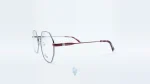 فریم عینک طبی Eagle زنانه با شکل چند ضلعی به رنگ قرمز و کد EG-8026