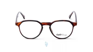 فریم عینک طبی Gioferrari مردانه با شکل گرد به رنگ قهوه ای و کد G-94907-1