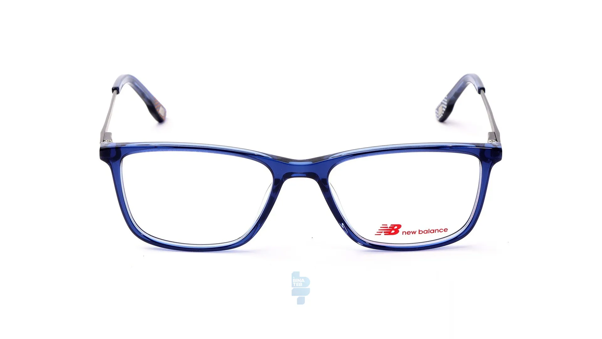 7897-1 فریم عینک طبی New Balance مردانه با شکل مستطیل به رنگ آبی و کد NB-4098