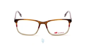 فریم عینک طبی New Balance مردانه با شکل مستطیل به رنگ قهوه ای و کد NB-4133