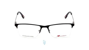 فریم عینک طبی New Balance مردانه با شکل مستطیل به رنگ مشکی و کد NB-4099
