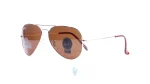 فریم عینک آفتابی RAYBAN مردانه با شکل تخم مرغی به رنگ قهوه ای و کد RB-3025NL