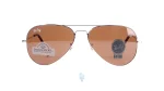 فریم عینک آفتابی RAYBAN مردانه با شکل تخم مرغی به رنگ قهوه ای و کد RB-3025NL