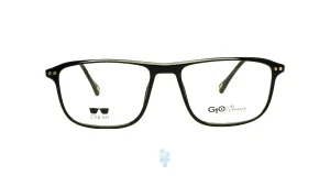 فریم عینک طبی Gioferrari مردانه با شکل مستطیل, گوشه دار به رنگ مشکی و کد G-K10019