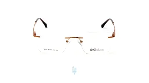 فریم عینک طبی Gioferrari مردانه با شکل چند ضلعی به رنگ قهوه ای و کد G-12144