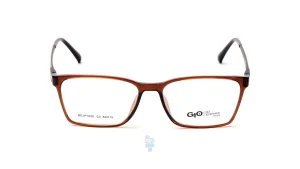 فریم عینک طبی Gioferrari مردانه با شکل مستطیل به رنگ قهوه ای و کد G-BD.IP1029