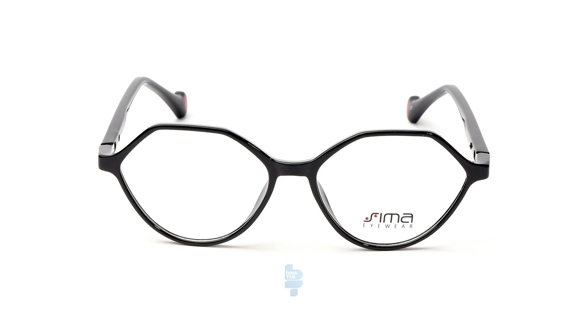فریم عینک طبی Simaa بچه گانه با شکل چند ضلعی به رنگ مشکی و کد S-72005