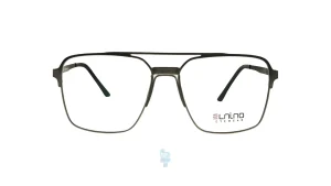 فریم عینک طبی Elnino مردانه با شکل مستطیل به رنگ نوک مدادی و کد E-P8506