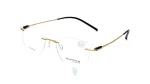 فریم عینک طبی Sun fire زنانه با شکل گوشه دار به رنگ طلایی و کد SF-5561AJ
