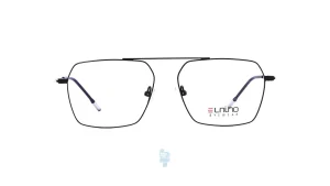 فریم عینک طبی Elnino مردانه با شکل چند ضلعی به رنگ مشکی و کد E-61024