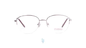 فریم عینک طبی Caromay زنانه با شکل تخم مرغی به رنگ صورتی و کد C-LC120