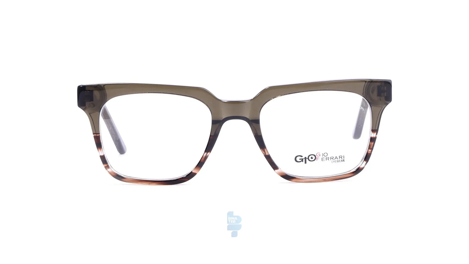 9979-1 فریم عینک طبی Gioferrari مردانه با شکل مستطیل به رنگ سبز و کد G-SS7406-1